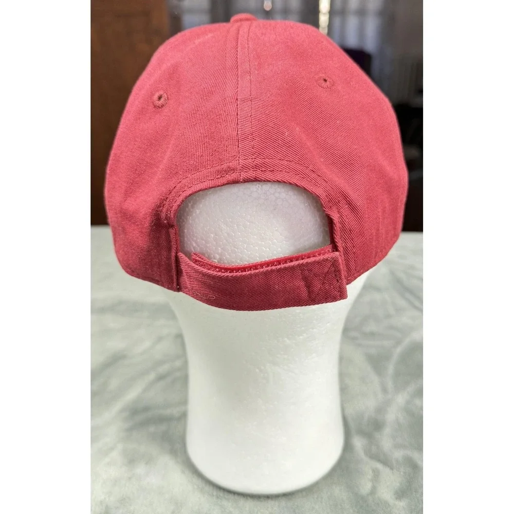 Edinburgh USA Hat Cap Strap Back Mens One Size Red Pukka Golf Dad Hat Logo